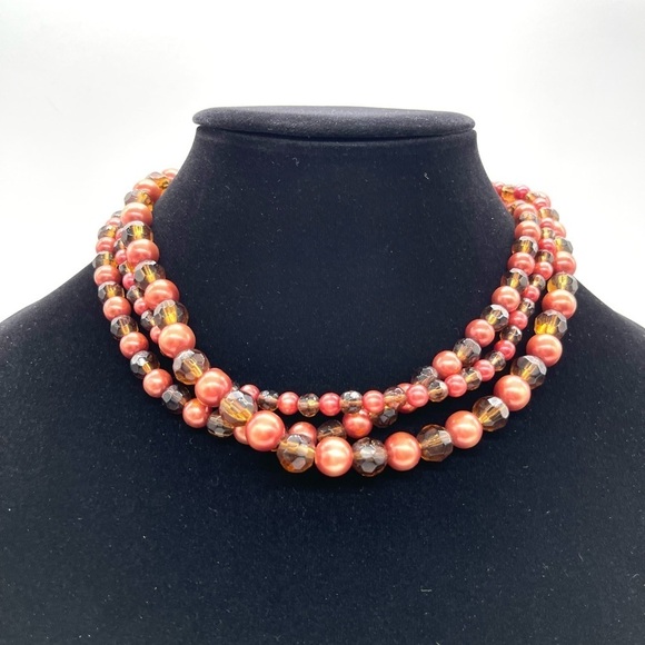 Premier Designs Multi strand Faux Pearls - Picture 1 of 4